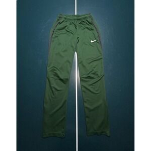 Nike Dri Fit Pants Mens Small Green Academy Soccer Track Sweatpants Ankle‎ Zip